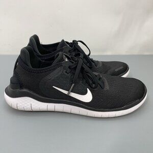 Nike Free RN Sneakers Shoes Running Training Lightweight Black Womens 7.5
